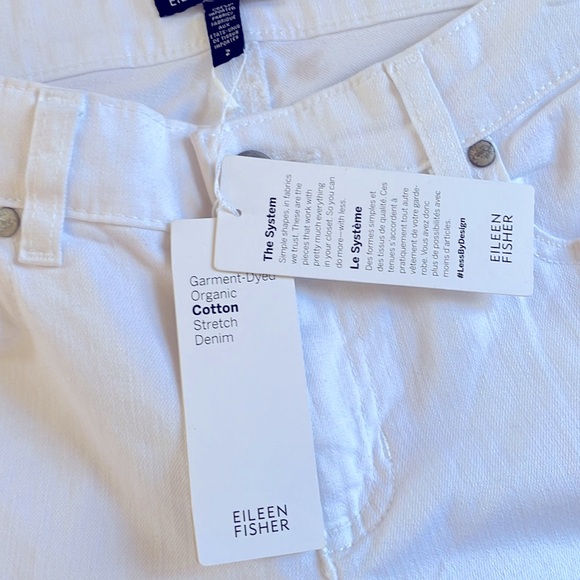NWT Eileen Fisher Organic Cotton Denim Slim Jean - Picture 7 of 7